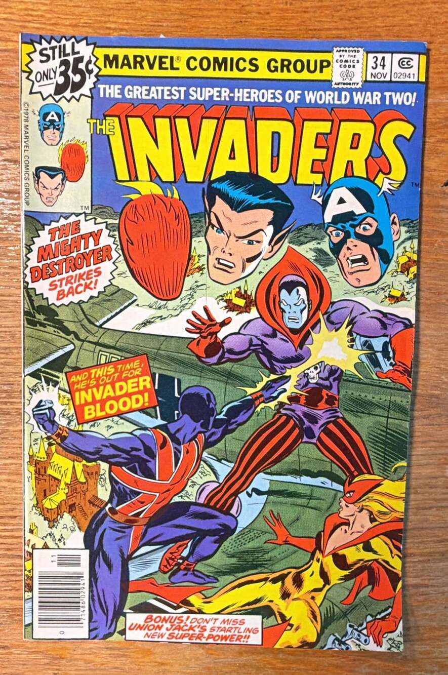 The Invaders #34 Marvel Comics 1978